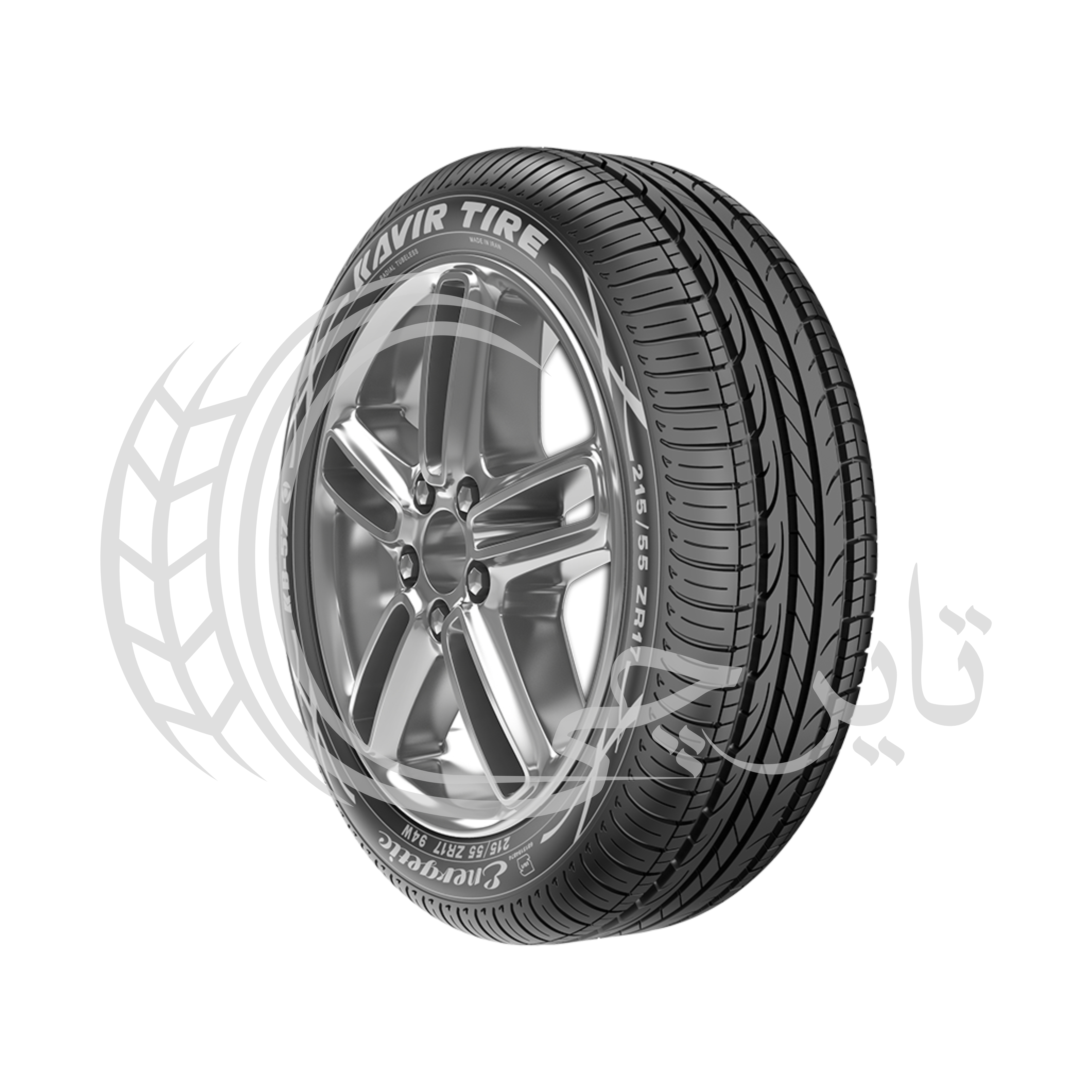 لاستیک کویر تایر 215/55R17 طرح KB57 مناسب خودروهای سواری